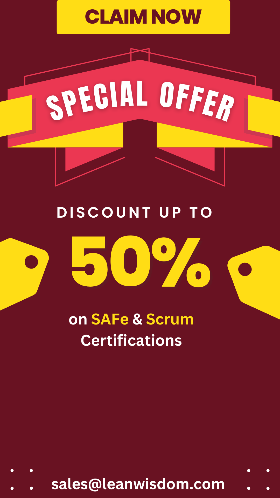SAFe certifications discount